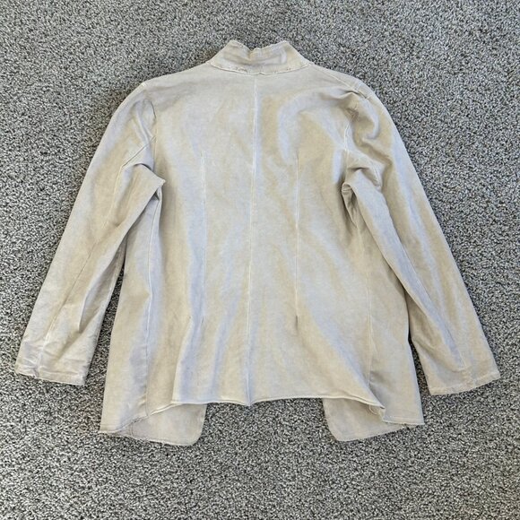 Womens Sz L/XL Ivory Military-Style Jacket With Decorative Buttons - Picture 4 of 10